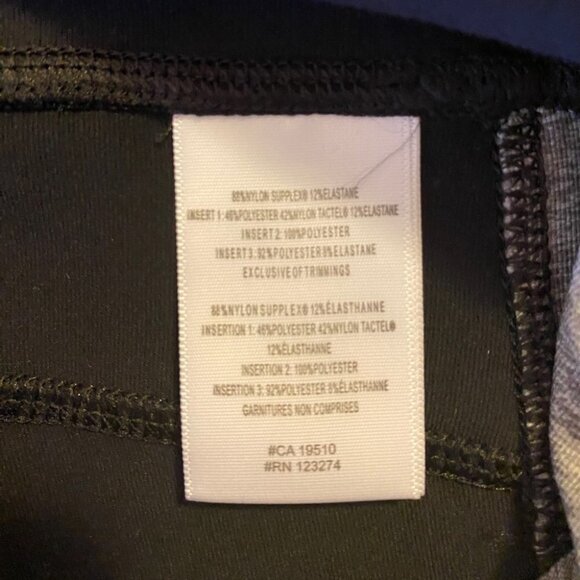 NWT Lole Panna Leggings  Ladies XL Black with Grey Accents - Picture 4 of 15